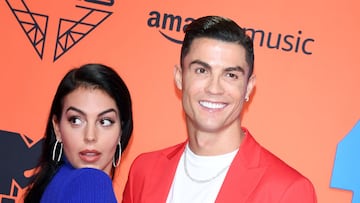 SEVILLE, SPAIN - NOVEMBER 03: Georgina Rodriguez and Cristiano Ronaldo attend the MTV EMAs 2019 at FIBES Conference and Exhibition Centre on November 03, 2019 in Seville, Spain. (Photo by Daniele Venturelli/Daniele Venturelli/WireImage )