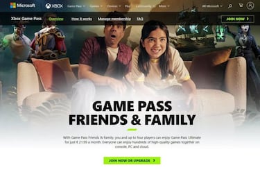 El plan familiar de Xbox Game Pass ya es oficial: así funciona