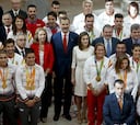 Selfies, medallas, diplomas y sonrisas en la recepción real