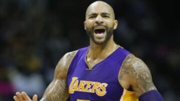 Carlos Boozer en un partido con Los Angeles Lakers.