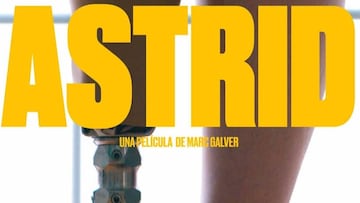 Cartel de Astrid, la pel&iacute;cula sobre la snowboarder Astrid Fina. 