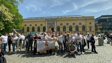 Las peñas madridistas invadieron Múnich