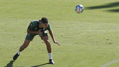 Feddal, durante un entrenamiento. 