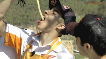 La curiosa "calçotada" de los pilotos del equipo Honda