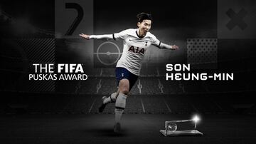 Heung-Min Son, jugador del Tottenham Hotspur, premio Puskas 2020 al mejor gol.