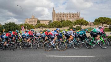 El pelotón, durante una de las pruebas de la Challenge de Mallorca