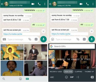 WhatsApp te permitirá buscar GIFs a través del GBoard