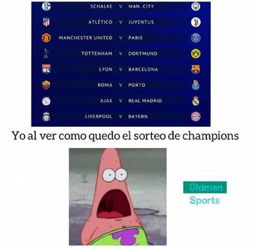 Los mejores memes del sorteo de la Champions League