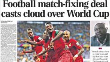 La portada del Telegraph.