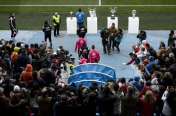 Se expuso durante el entrenamiento los títulos conseguidos en el 2014.