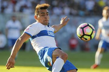 En 2014, tras un gran año en Huachipato en el que incluso escoltó como goleador del torneo a Esteban Paredes, David Llanos firmó por Universidad Católica.