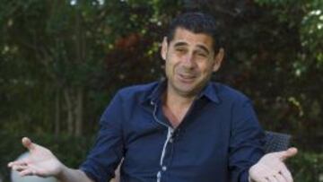 Hierro, durante una entrevista.