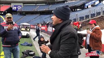 Aficionados y su propuesta en el estadio de los Patriots