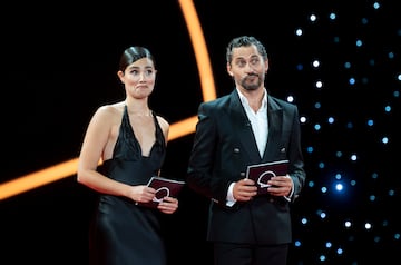 El actor Paco León y la actriz Loreto Mauleón durante la gala de apertura del Festival de San Sebastián 2022.