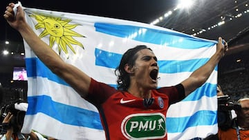 El delantero uruguayo del PSG, Edinson Cavani.