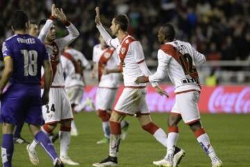 1-1. Baptistao celebró el gol de la igualada.