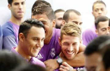 Keylor Navas y Sergio Ramos.