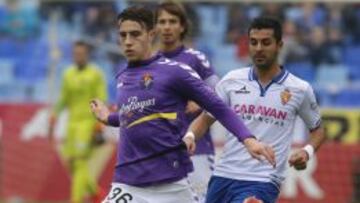 Hermoso, del Valladolid, con Ángel.