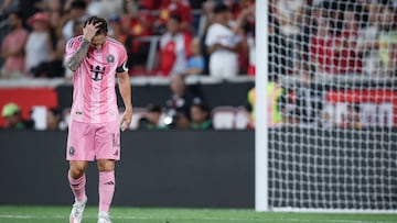 HARRISON, NEW JERSEY - JULY 19: Lionel Messi #10 of Inter Miami CF in the second half of the Major League Soccer match against New York Red Bulls at Sports Illustrated Stadium on July 19, 2025 in Harrison, New Jersey. Ira L. Black/Getty Images/AFP (Photo by Ira L. Black / GETTY IMAGES NORTH AMERICA / Getty Images via AFP)