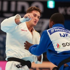 Niko y Bernabéu, decepción en el tatami de los Juegos