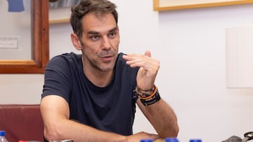 José Manuel Calderón en la redacción del Diario AS.