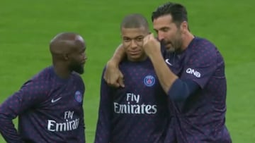 La charla que dio Buffon a Mbappé tras ser castigado