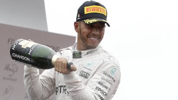 Lewis Hamilton durante el GP Italia 2016.