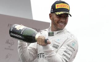 Lewis Hamilton durante el GP Italia 2016.