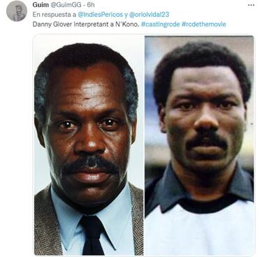 Danny Glover y Tommy N'Kono