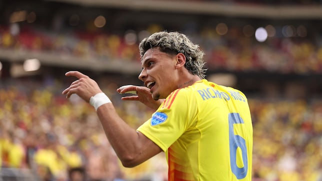 Formación de Colombia ante Argentina en la final de la Copa América 2024