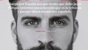 Gerard Piqué: "Juego con España porque la Selección es la rehostia y ahora soy español"