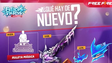 Free Fire agenda semanal del 6 al 11 de diciembre