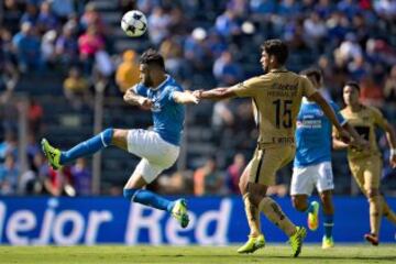 Así se dio el encuentro entre cementeros y los felinos celebrado esta tarde en el Estadio Azul