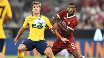 Vietto, durante el partido contra el Liverpool.