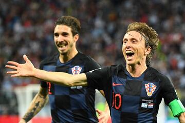 Modric celebrates