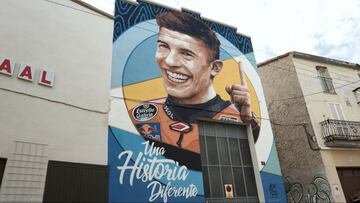 Marc Márquez se convierte en arte urbano: grafitti de 60 m²