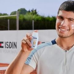 Isdin Fusion Water Magic: así es la crema solar facial que usa Carlos Alcaraz