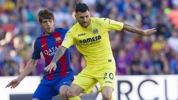 Roberto Soriano con el Villarreal. 