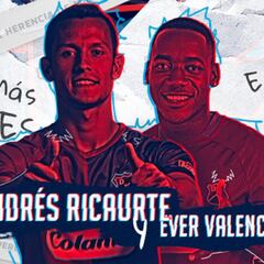 Andrés Ricaurte y Ever Valencia regresan al Medellín