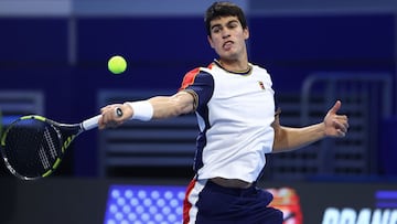 Consulta el horario y cómo y dónde ver el partido de fase de grupos de las NextGen ATP Finals entre Carlos Alcaraz y Holger Rune hoy, martes 9 de noviembre.