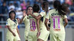 
 Las &Aacute;guilas vencieron a Cruz Azul por marcador de 3 goles por 0, esta es su sexta victoria sobre las celestes desde que se creo la Liga MX Femenil.