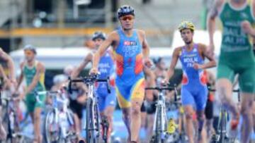 Javier G&oacute;mez Noya en las Series Mundiales del a&ntilde;o pasado, en Yokohama, en las que fue segundo. Hoy aspira a la victoria. 