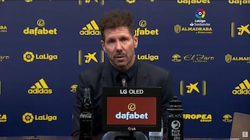 Simeone: "Lo único que cuenta será el partido contra el Celta"