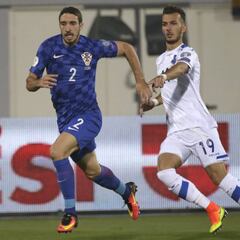 Vrsaljko: titular en Croacia, casi inédito con el Atlético