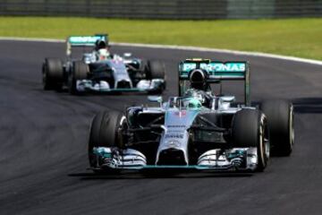 Nico Rosberg y Lewis Hamilton