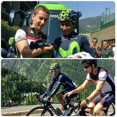 ¡Nairo no para! Se entrena con bicampeón de motociclismo