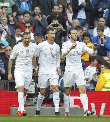 Benzema, Cristiano y Bale.
