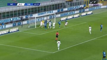 ¡Como un '9'! El gol de Alexis que le devuelve la alegría al Inter