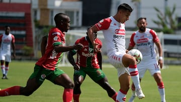 Partido de Liga BetPlay entre Cortuluá y Santa Fe