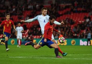 England 2-2 Spain friendly: the best images from the match